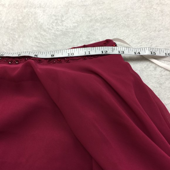 Alyce Paris Burgundy Maxi Dress - Picture 8 of 12